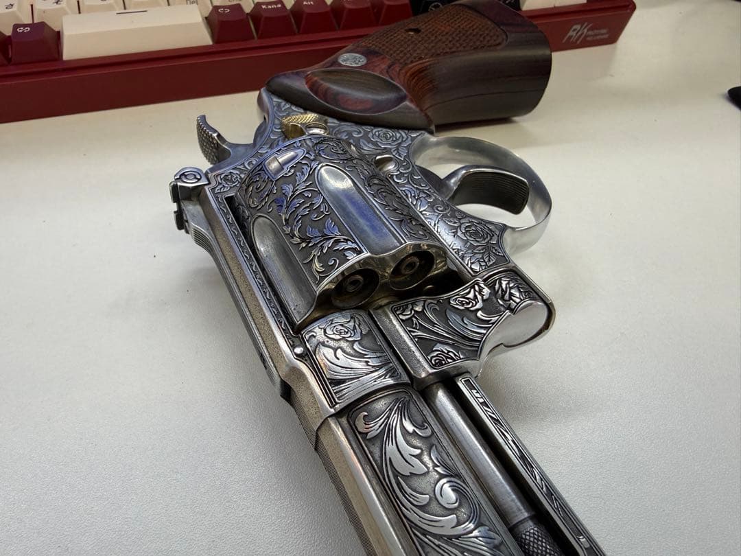 アラベスク彫刻 カスタム装飾モデル 観賞用 木製グリップ