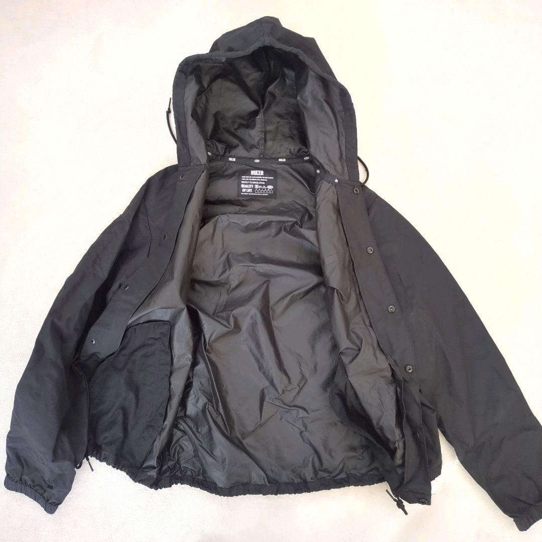 良品 RULER コーチジャケット フーディー バックプリント