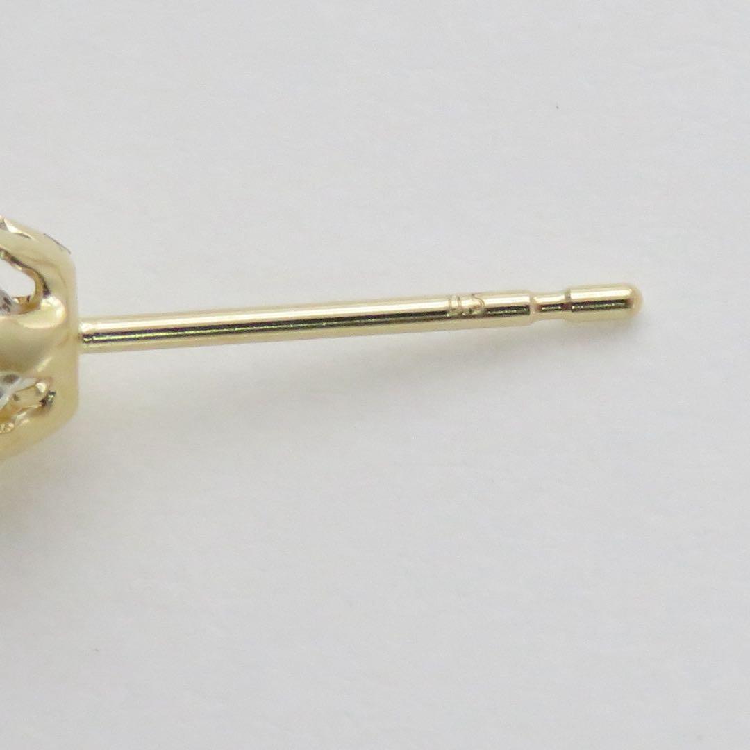ふ*わ様 K18YG ダイヤモンド 0.498ct（刻印0.5）片耳ピアス　ソ付
