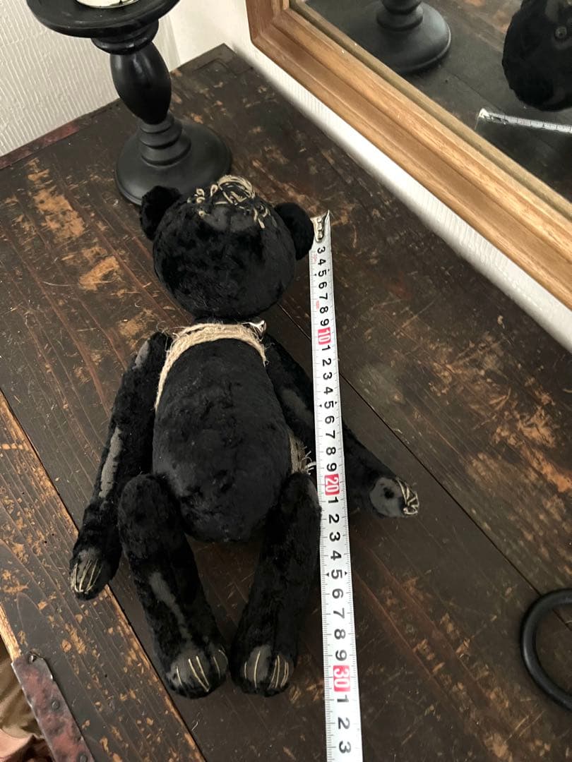 ビンテージ 黒いぬいぐるみ アンティーク人形