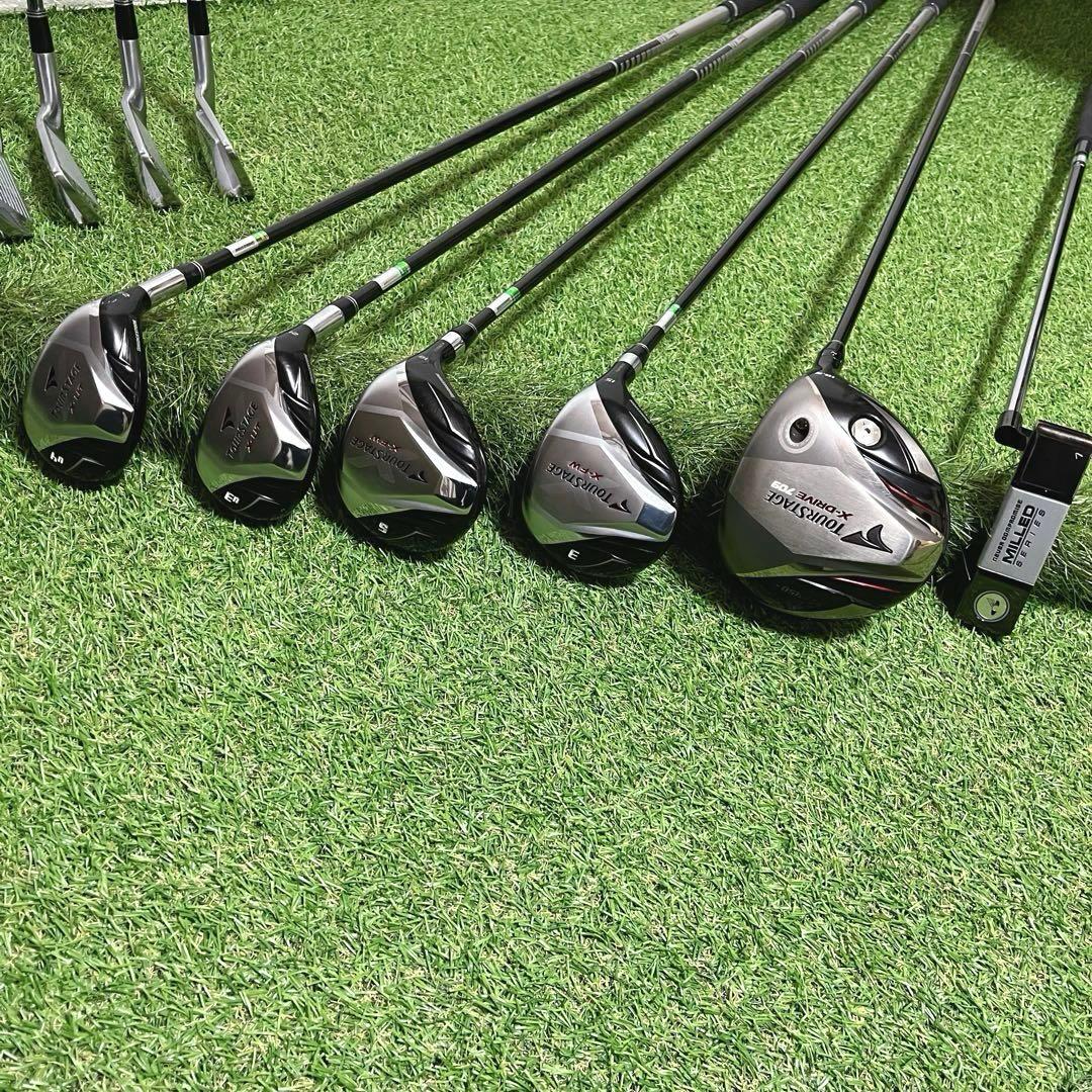 美品 TOURSTAGE お買得セット メンズゴルフクラブ豪華13本フルセット