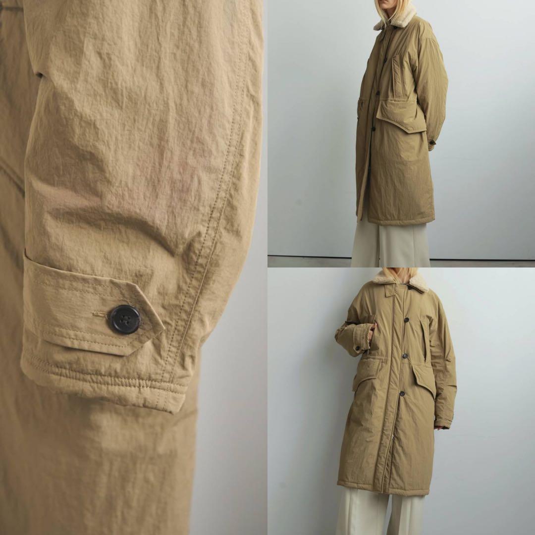 anuke 25AW Boacollar Padding Coat ベージュ38