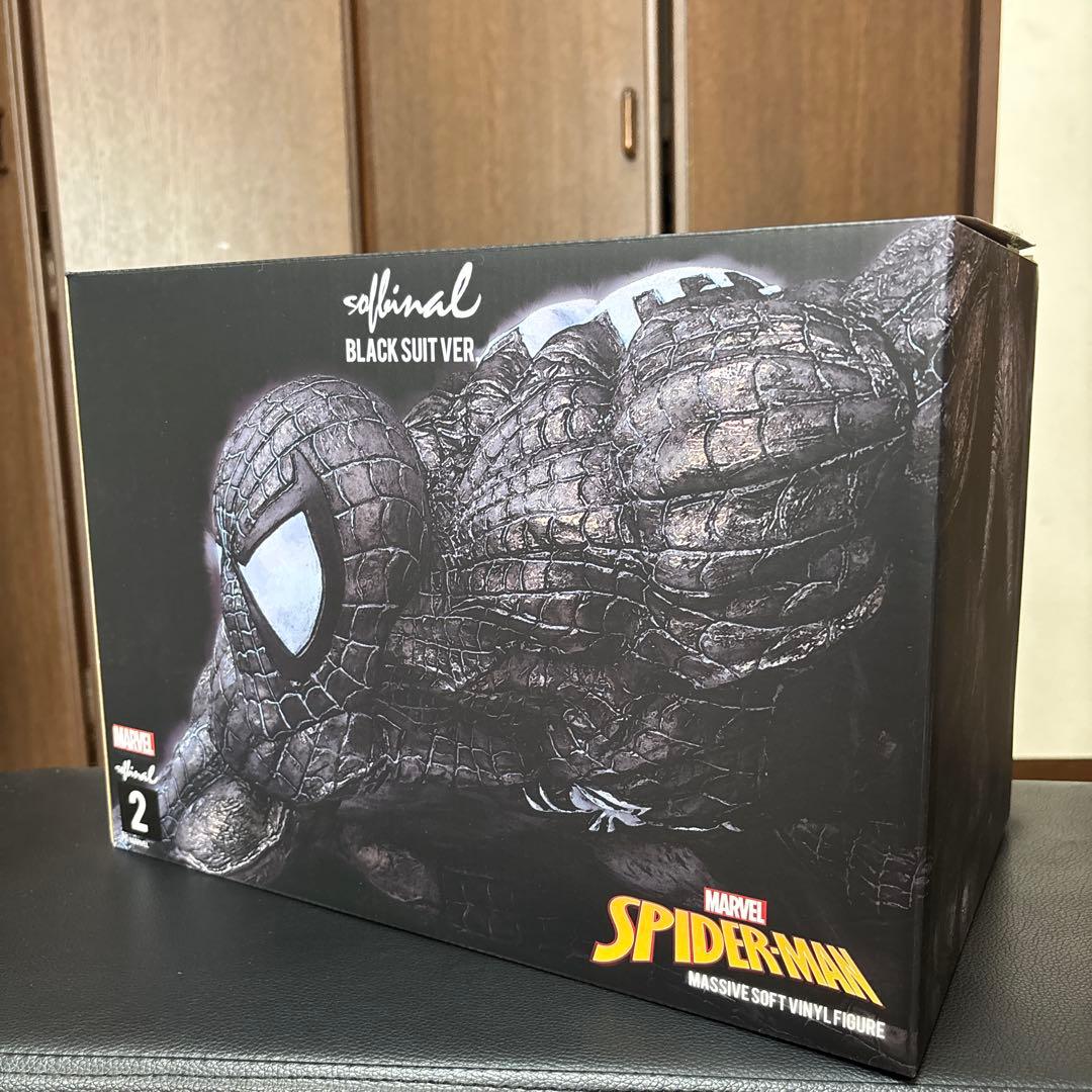ソフビナル　スパイダーマン　black suit ver.