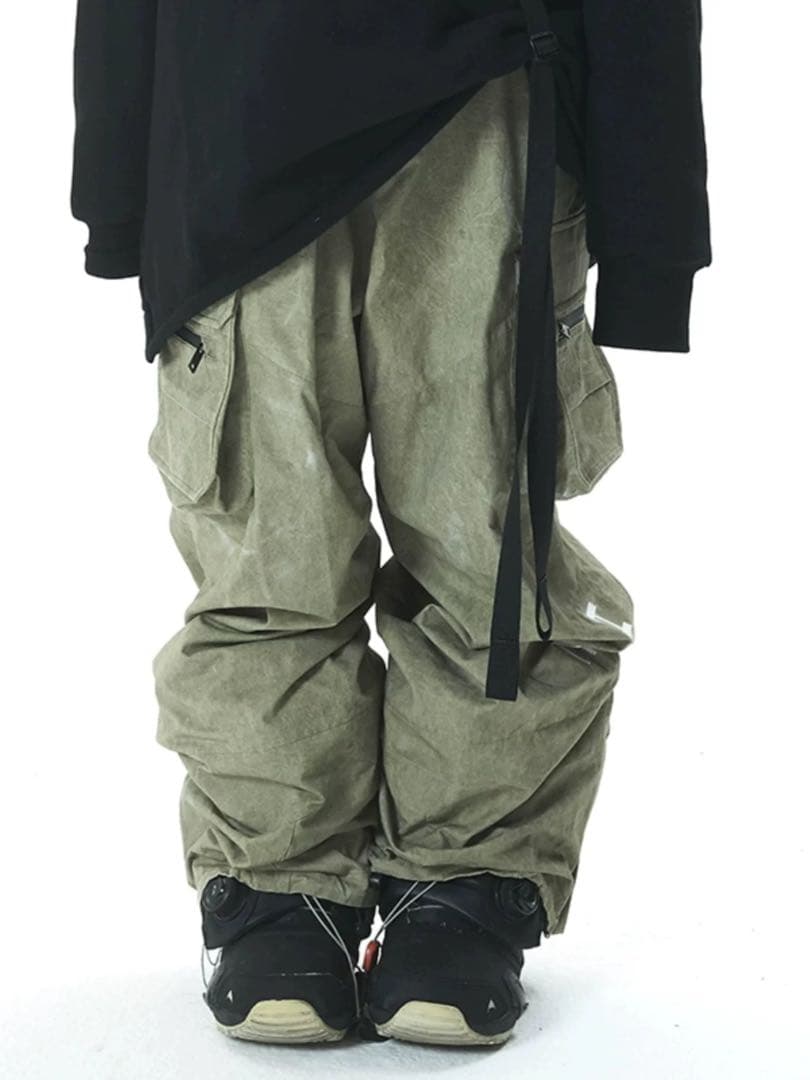 スキーパンツ S 男女兼用 カーキ 新品未使用