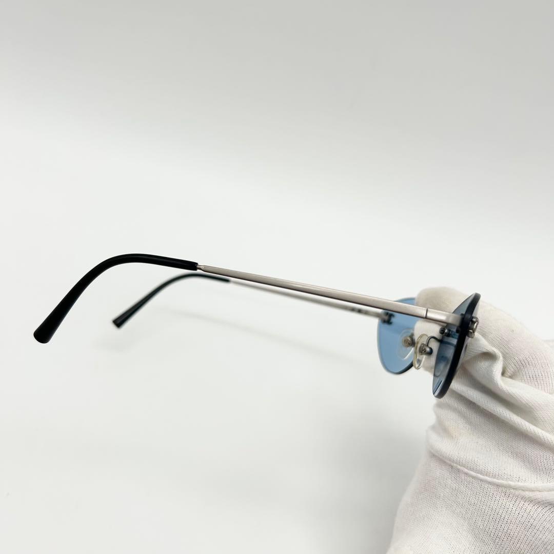 美品 CHANEL サングラス ココマーク リムレス ブルー 4003 ケース付