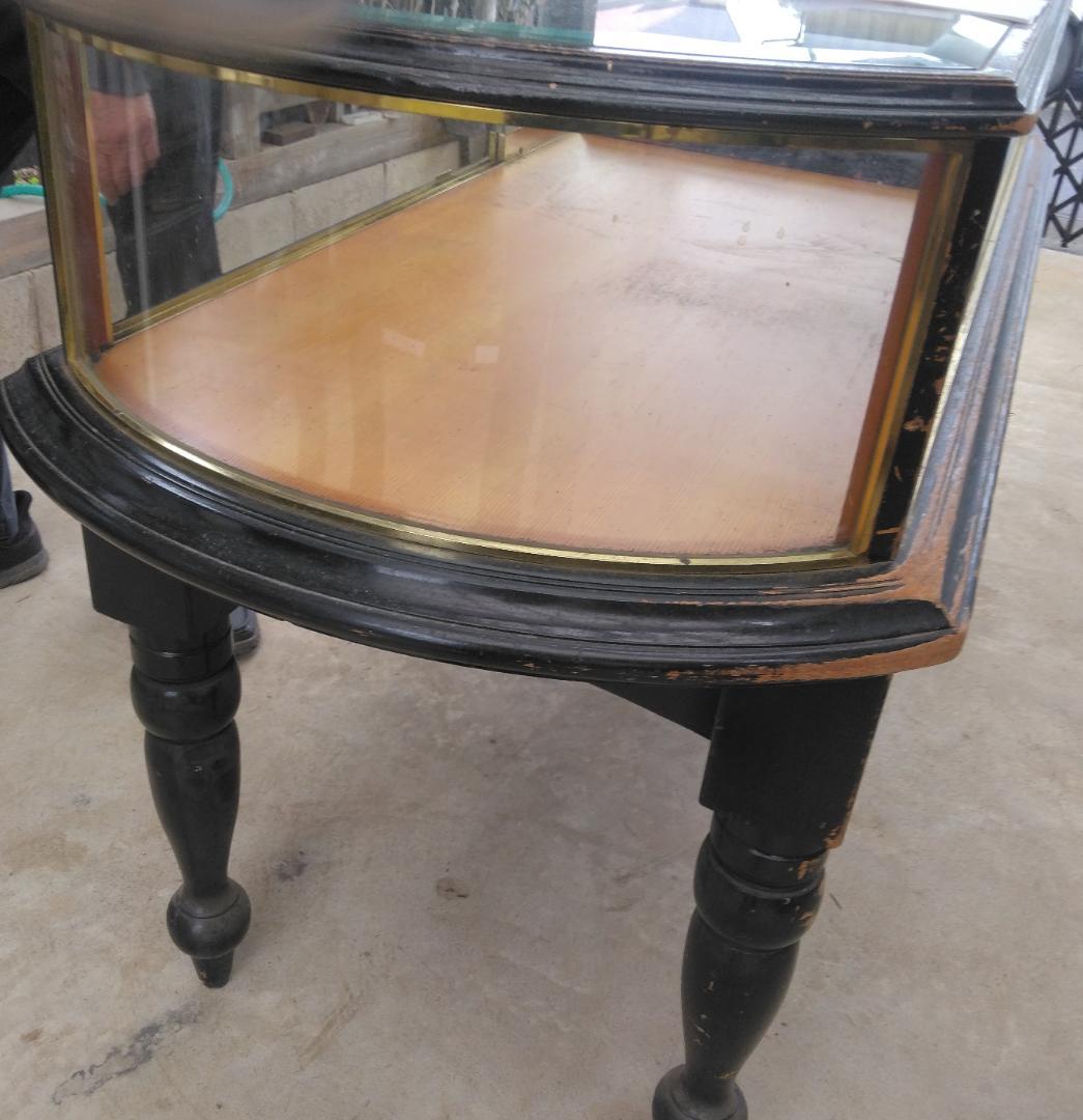 ■昭和レトロ　洋風ガラスショーケース　　アンティーク建具　レストア好適品 ■