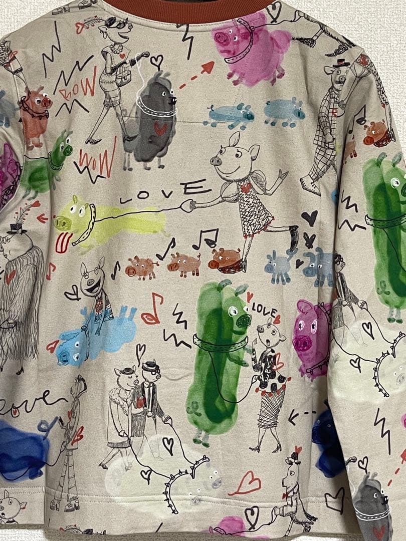 アルベロベロ♡ブタちゃんいっぱいプルオーバーカーディガン新品