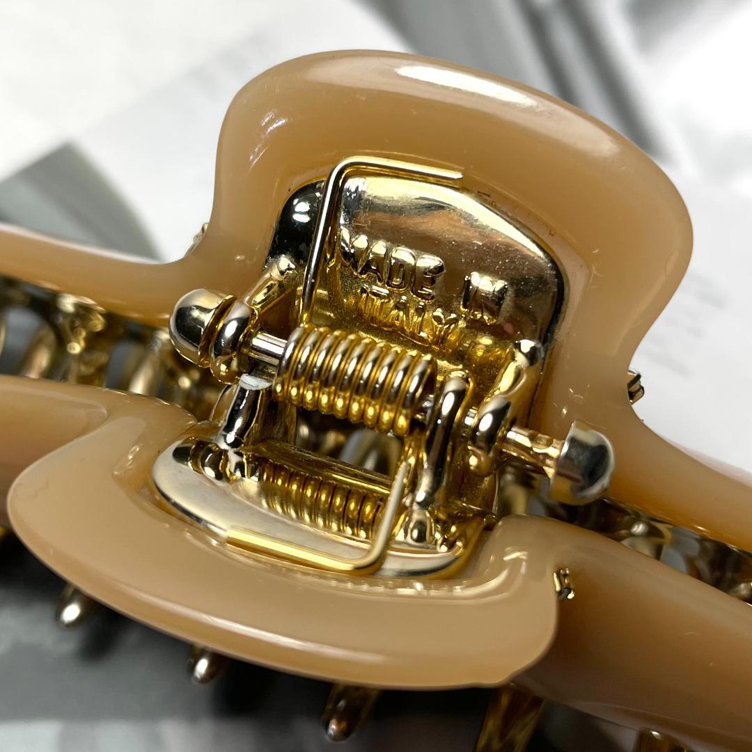 【訳アリ】acca アッカ ヘアクリップ 大 L ラージサイズ ベージュ 髪飾り