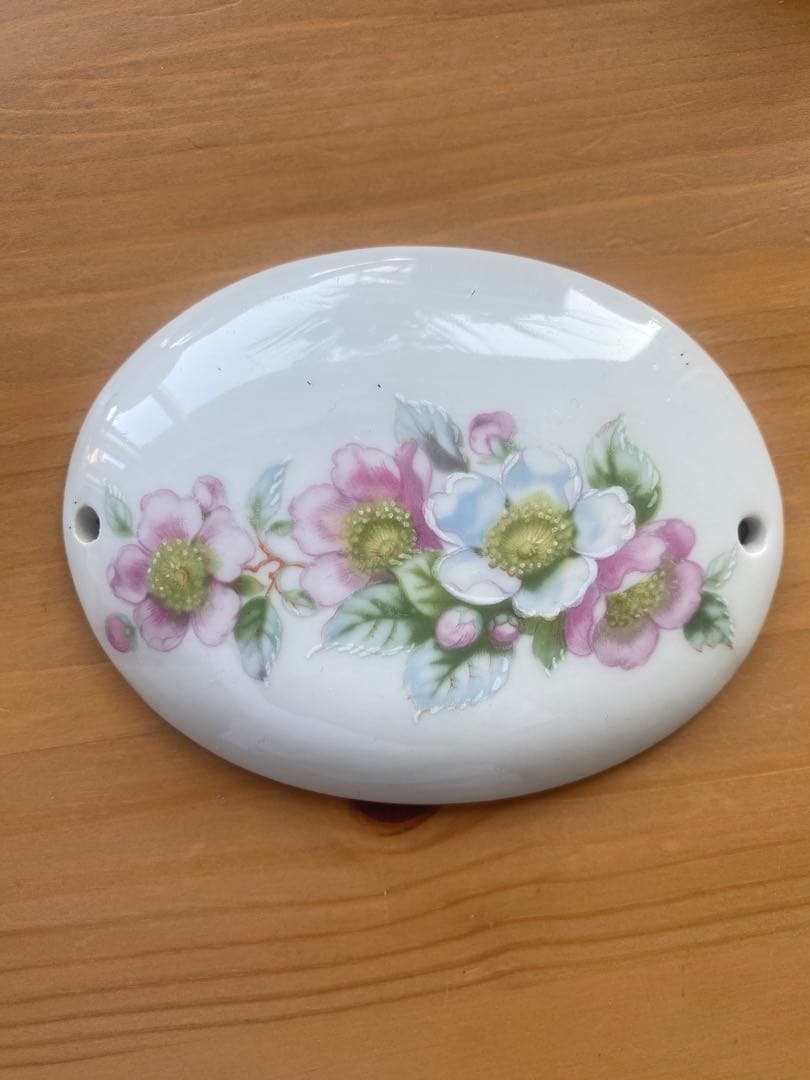 フランス製 ポーセリン 磁器 ドアプレート アンティーク雑貨 インテリア