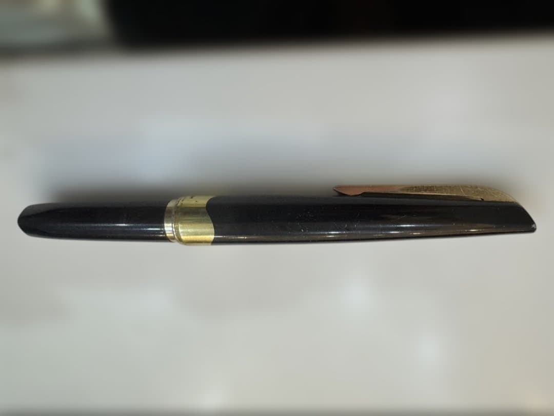 PLATINUM 万年筆 黒18k