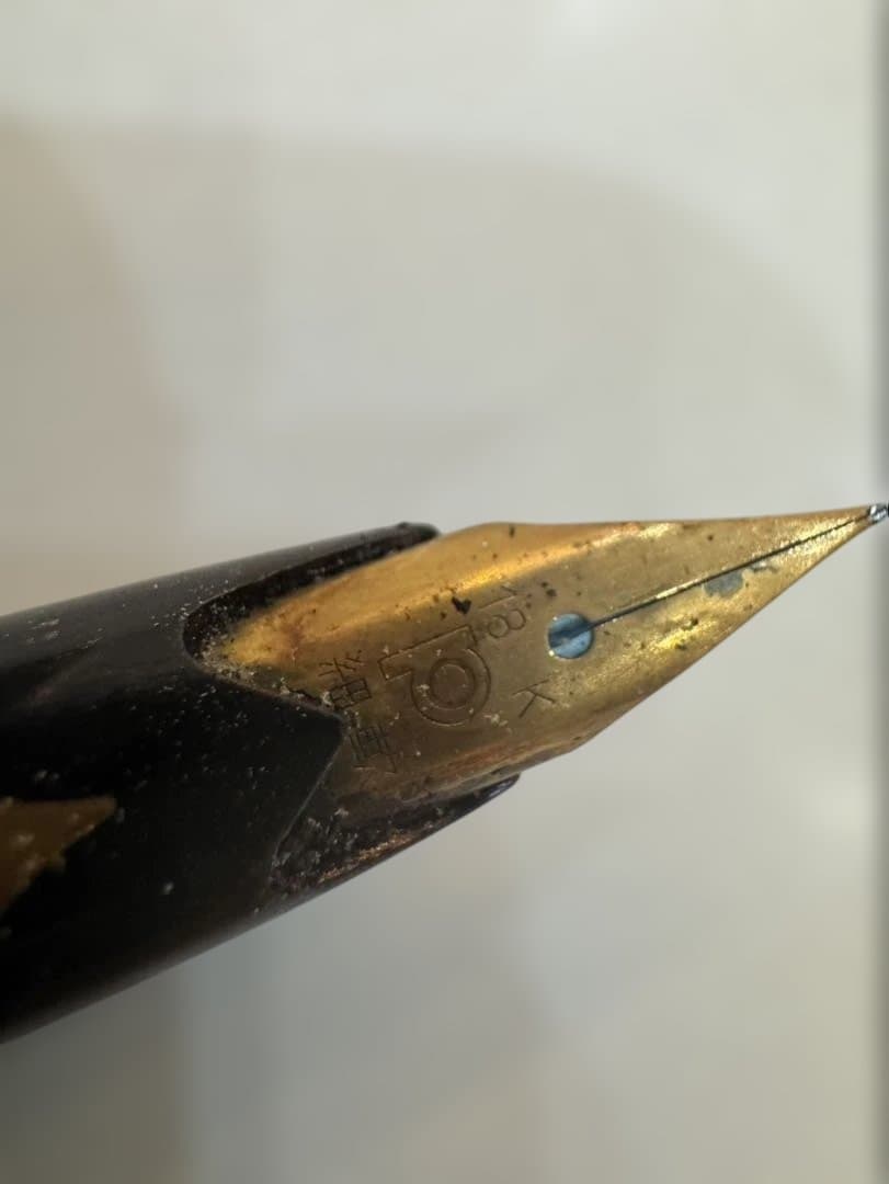 PLATINUM 万年筆 黒18k