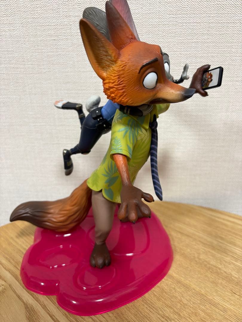 Happyくじ　ズートピア A賞 ニック&ジュディ　セルフィーフィギュア