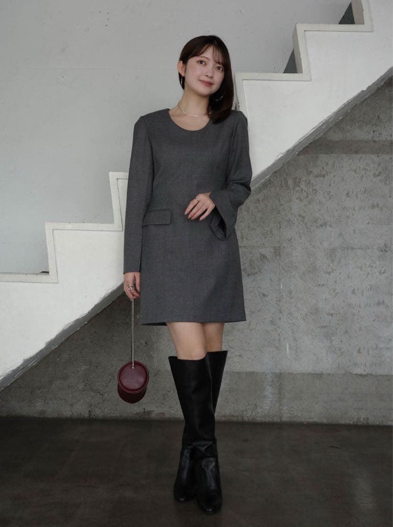 anuans ボクシーミニワンピース GLAY