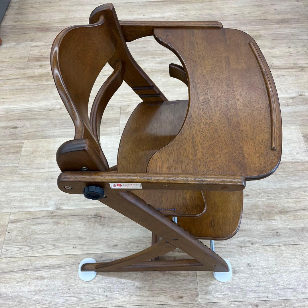 【美品】大和屋 yamatoya すくすくスリムフィットチェア テーブルガード付