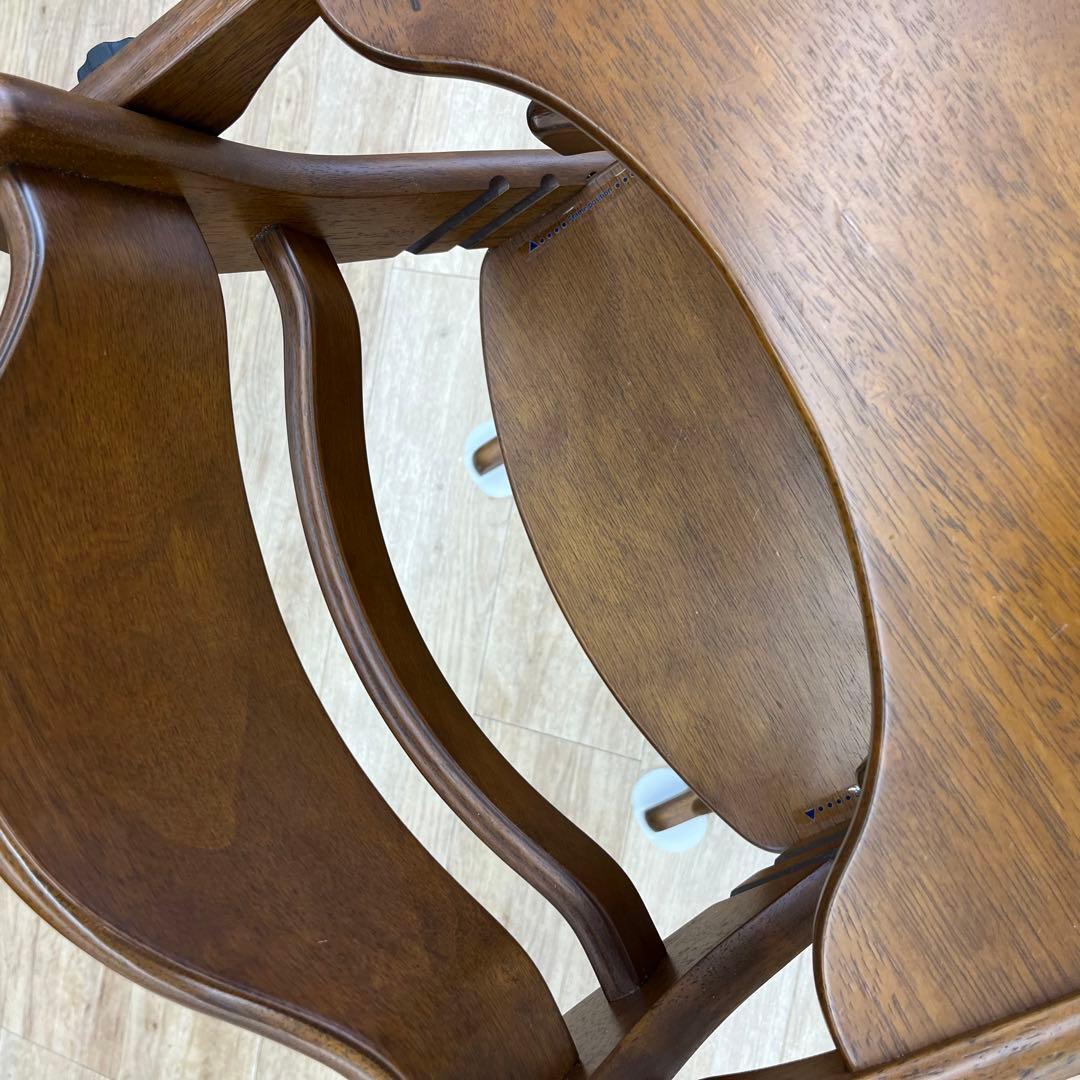 【美品】大和屋 yamatoya すくすくスリムフィットチェア テーブルガード付