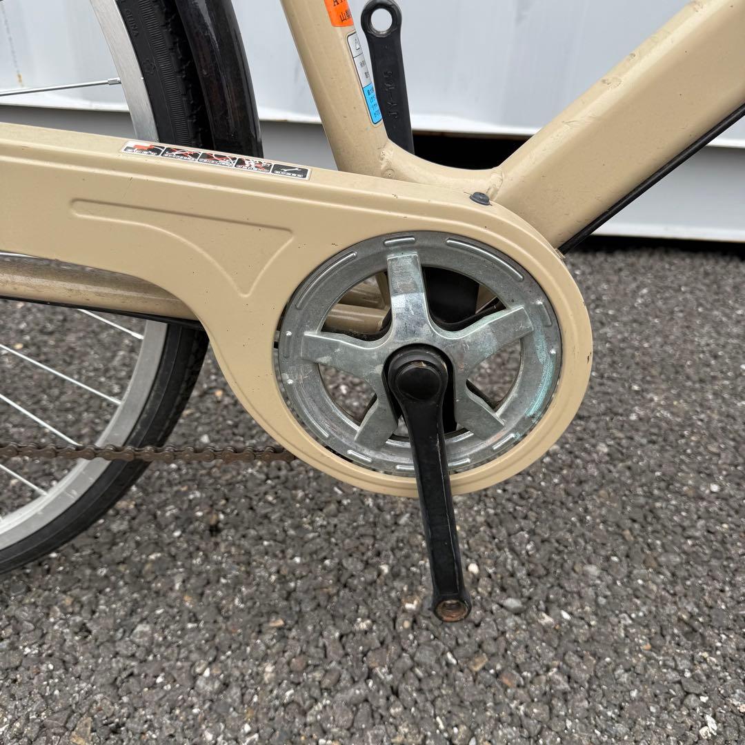 【都内/千葉引取】街乗り用自転車 27インチ カゴ/鍵/オートライト/6段変速付