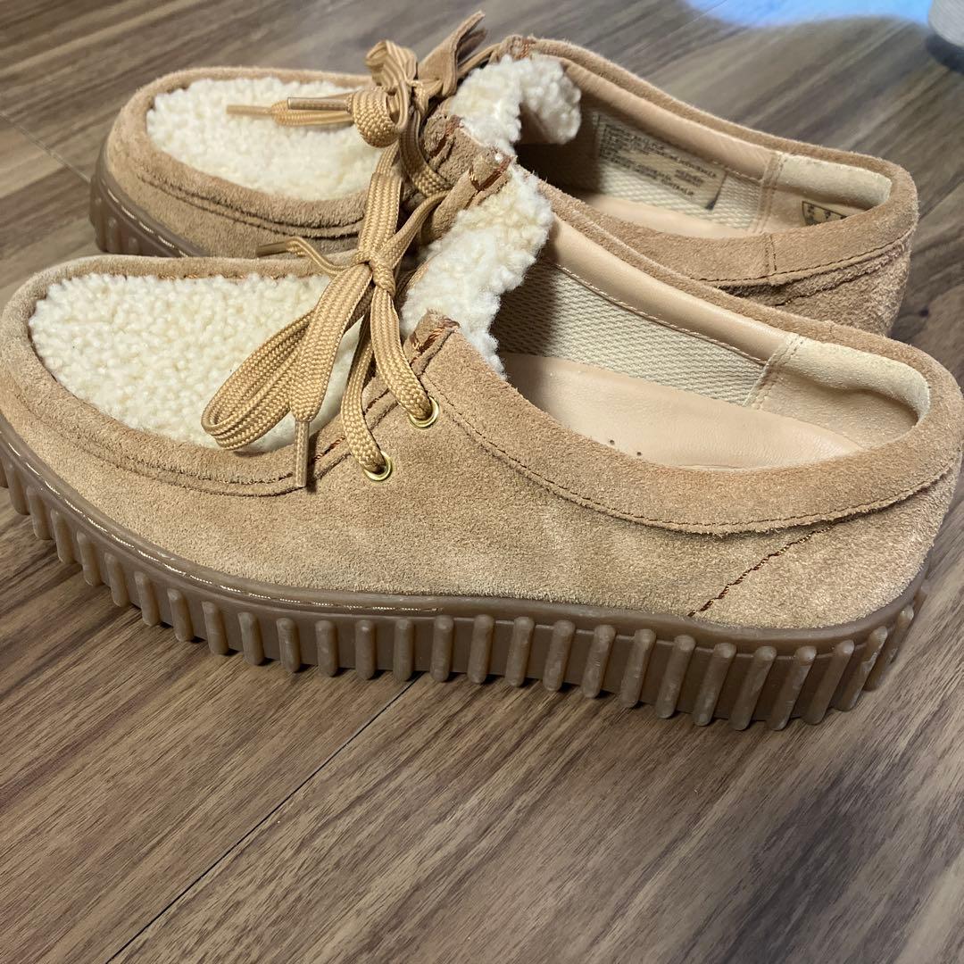 【美品】クラークス　モコモコ　ローファー