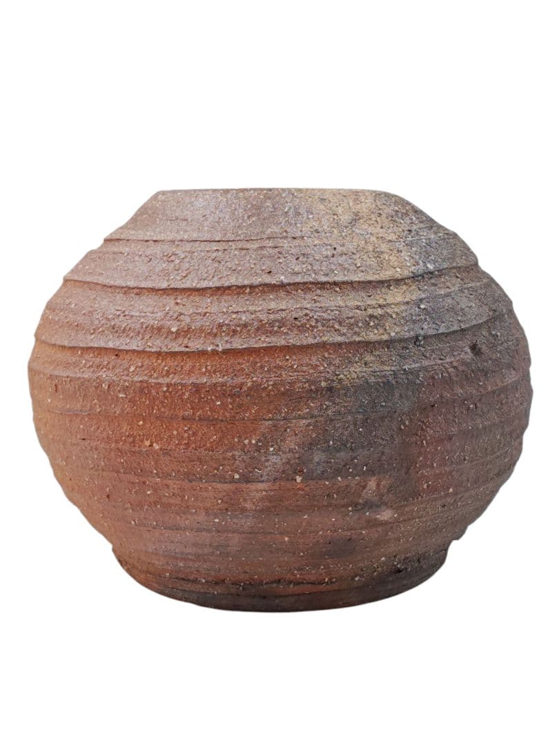 【太田實】『信楽 大壷』在印 桐共箱 真作保証 花器 花瓶 壺 洋画家 大阪