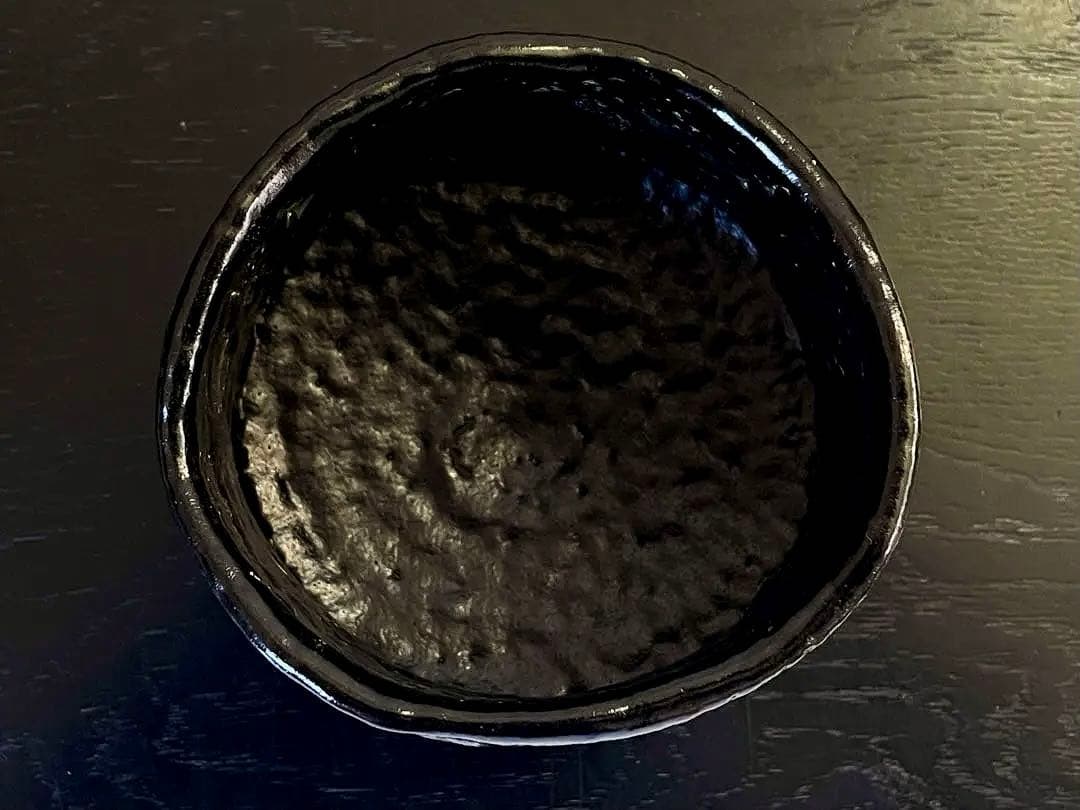 利茶土ミルグリム/リチャードミルグリム/今古窯/引出黒茶碗/抹茶茶碗