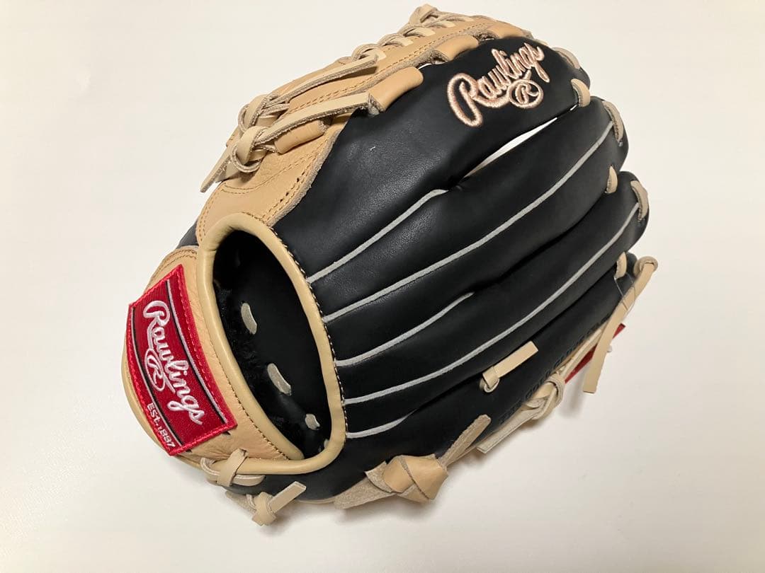 稀少左利き【右手着用】ローリングス 軟式野球 /ソフトボール兼用グラブ 成人用