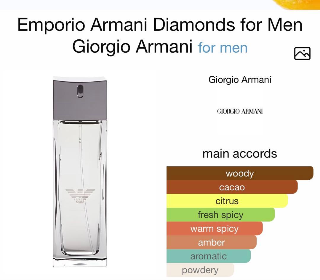 未使用近い　エンポリオアルマーニ ダイアモンズ フォーメン EDT 50ml