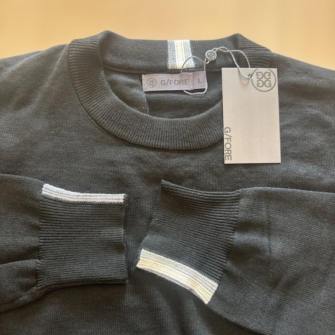 ★新品★ G/FORE ロゴ ブラック クルーネックセーター 秋冬