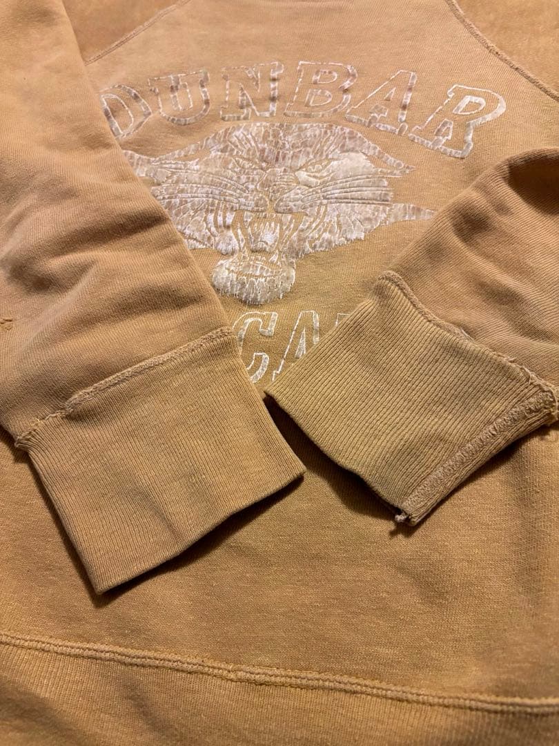 A*e様 60s 希少 フロッキー マスタード ラグラン オールコットン スウェ