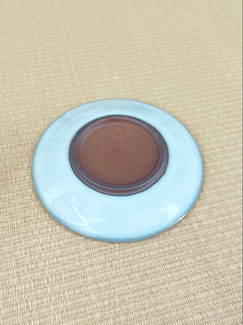 【未使用】小石原焼　人間国宝　福島善三　中野月白瓷　カップ&ソーサー