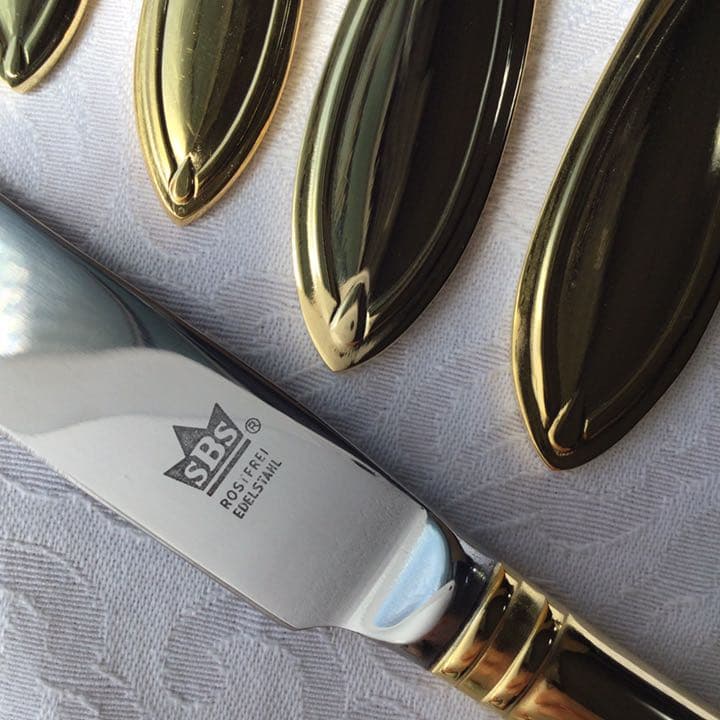 ドイツ　ゾーリンゲン カトラリー セット 70本　SBS社　23/24金