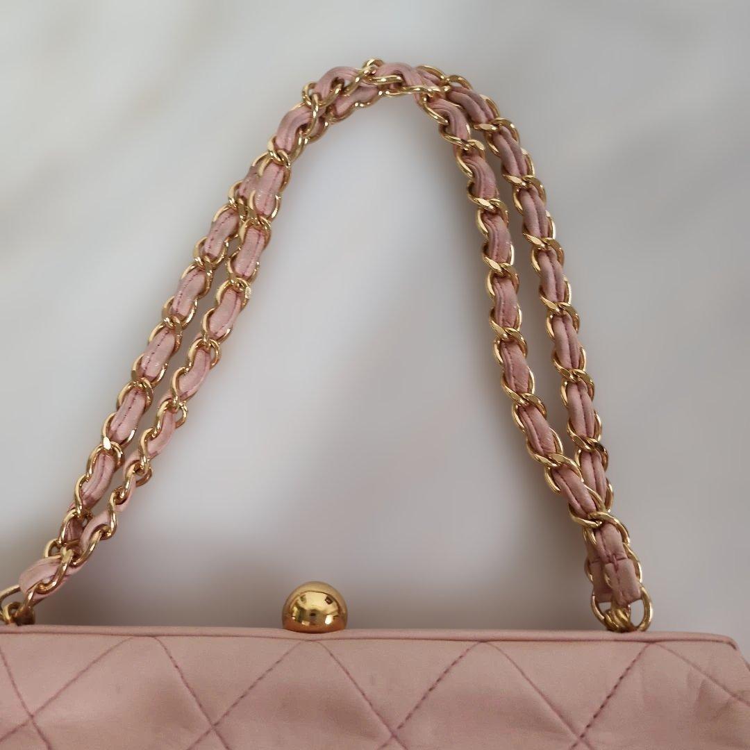 専用です。CHANEL ピンク キルティング ハンドバッグ