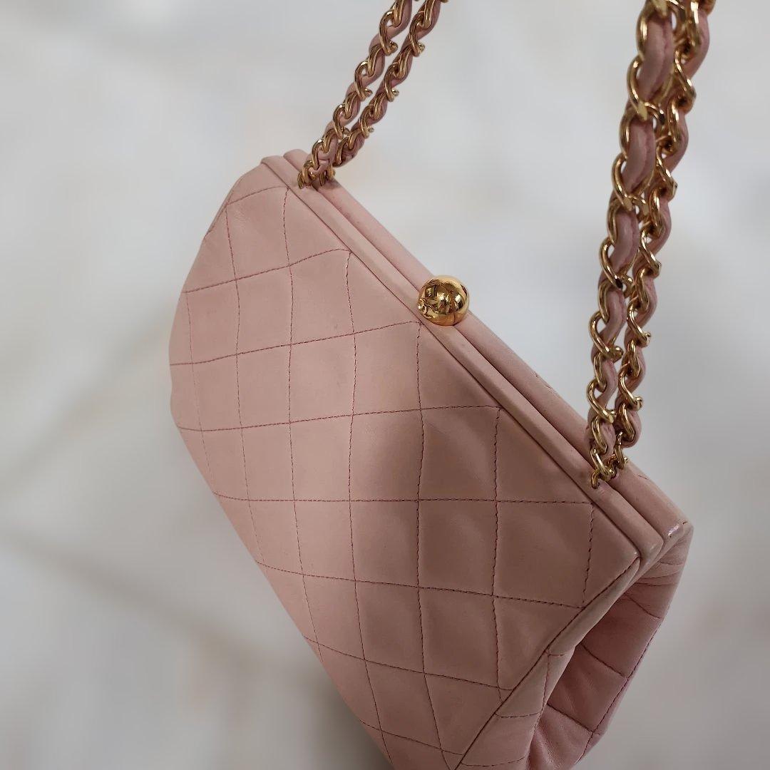 専用です。CHANEL ピンク キルティング ハンドバッグ