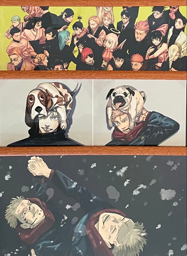 呪術廻戦 ジャンプ 応募者全員サービス A3ポスター 3点セット(額縁付)