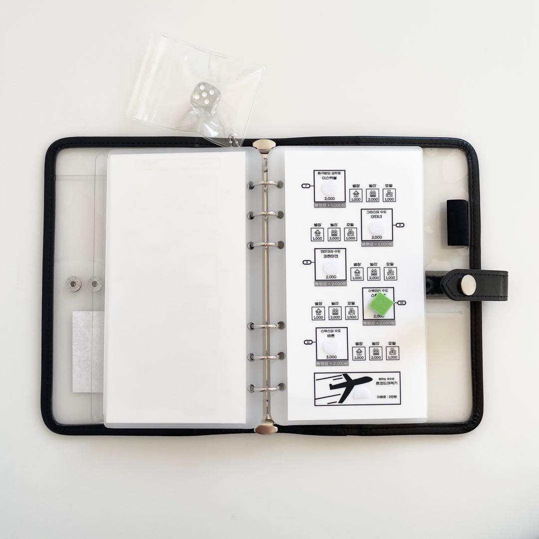 早い者勝ち　韓国　貯金　アクリルバインダー　カバー　リフィル　モノポリー　pvc