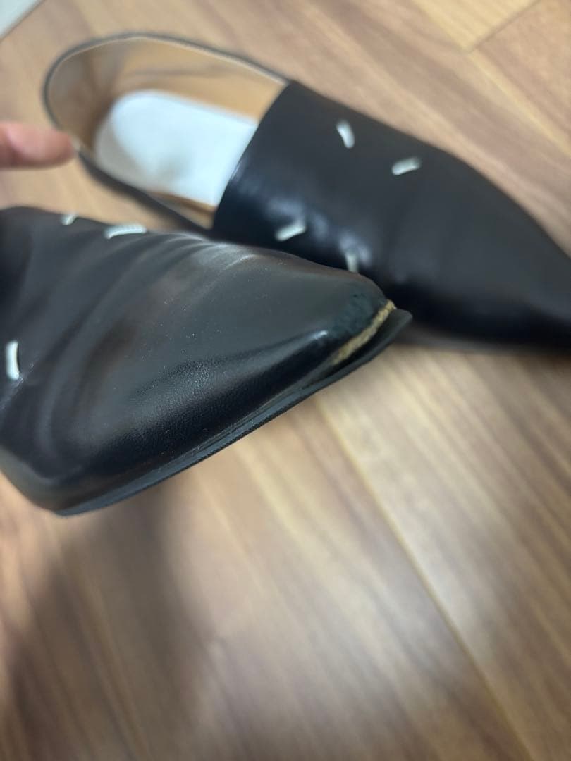 メゾンマルジェラ　黒　ローファー　38