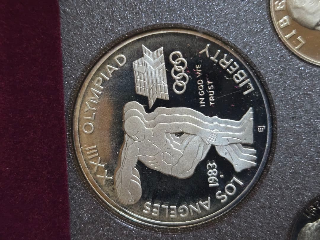 1986年 アメリカ合衆国 硬貨セット ロサンゼルス オリンピック 銀貨