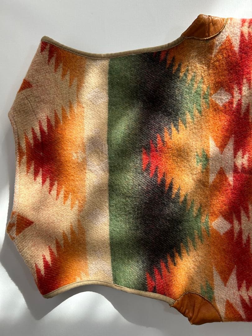 XL usa製 polo by ralph laurenネイティブ柄ウールベスト