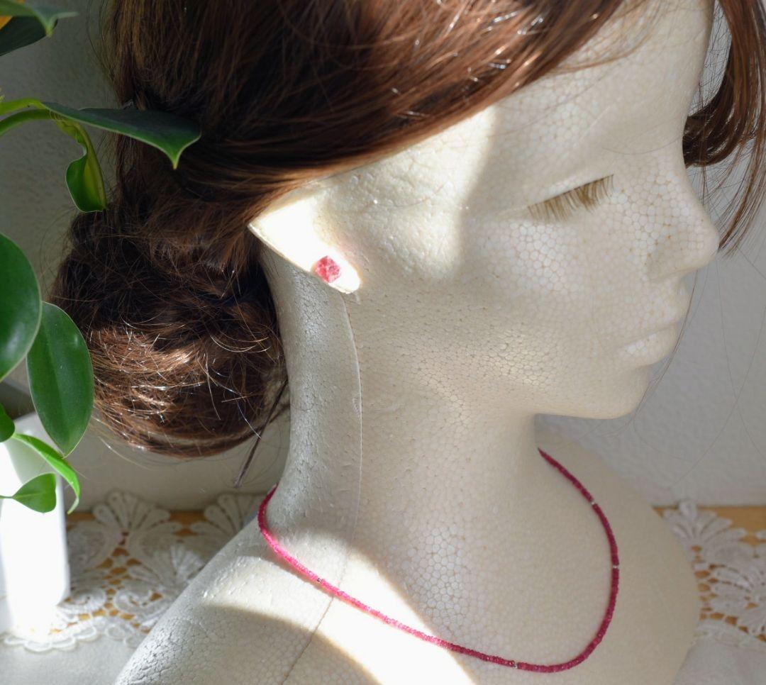 ✦レッドスピネル✦　K18 レッドスピネルピアス