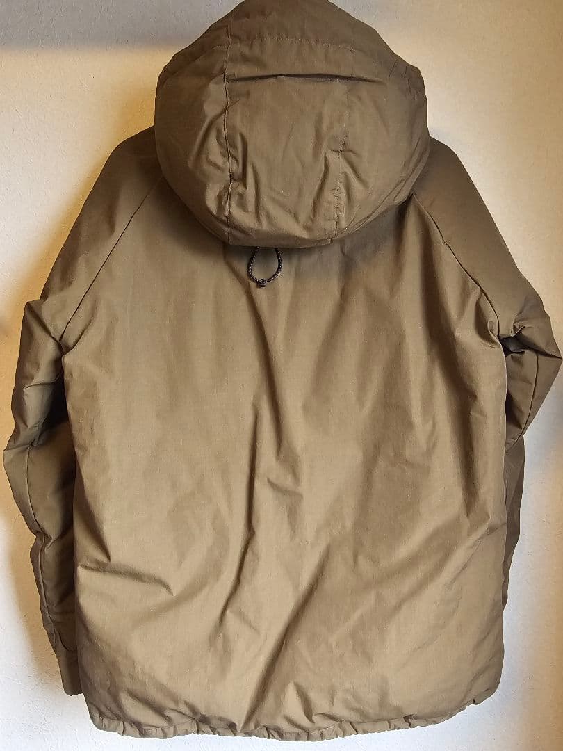 【希少】NANGA ナンガ 焚火ダウン Orange別注 Blueロゴ Lサイズ