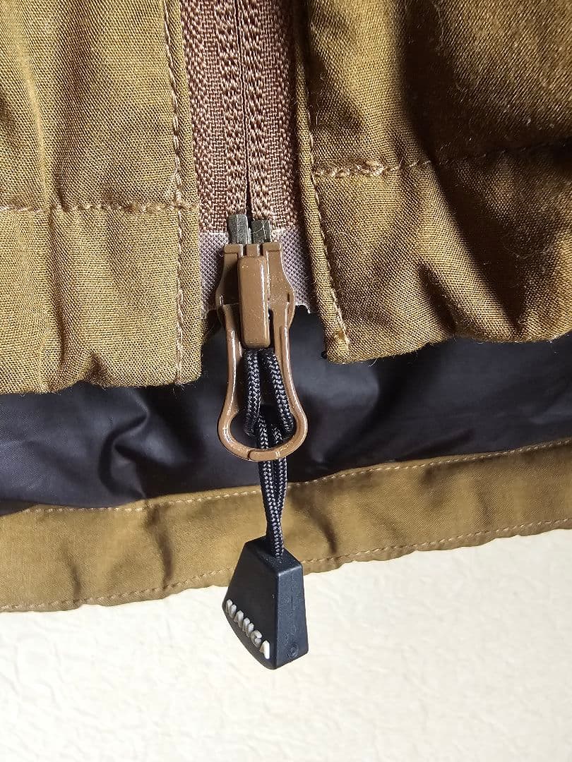 【希少】NANGA ナンガ 焚火ダウン Orange別注 Blueロゴ Lサイズ