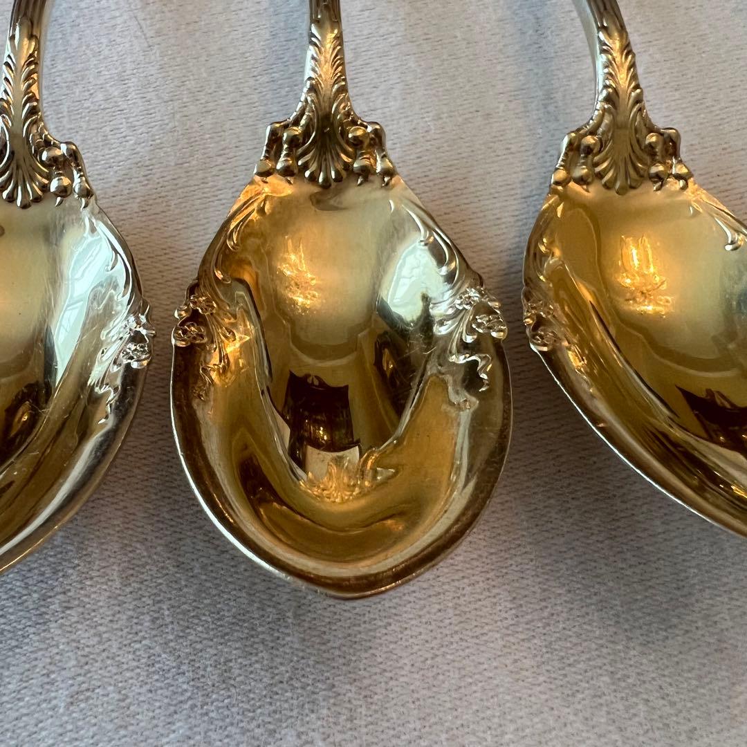 【ローズガーランド】薔薇紋 米国　スターリングシルバー　スプーン5本