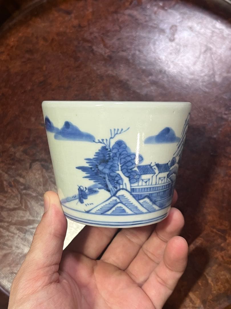 古伊万里　蕎麦猪口　無傷完品　鍋島　そば猪口　大振　柿右衛門　今右衛門　民藝