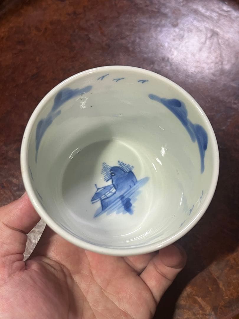 古伊万里　蕎麦猪口　無傷完品　鍋島　そば猪口　大振　柿右衛門　今右衛門　民藝