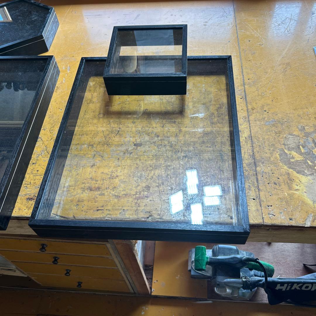 大型標本箱　2箱　小型標本箱　1箱六角形標本箱　1箱