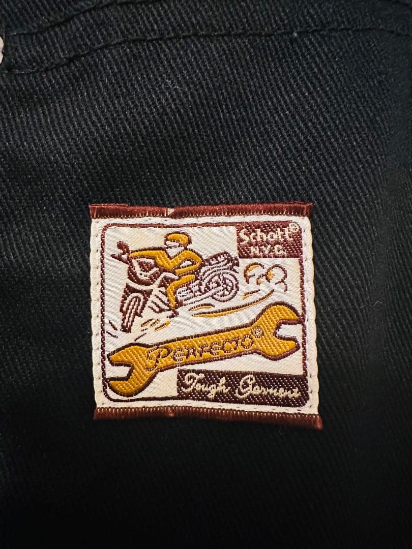 Schott オーバーオール サロペット つなぎ 黒