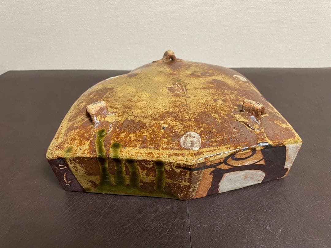 高内秀剛　鉄絵織部鉢　共箱　茶道具