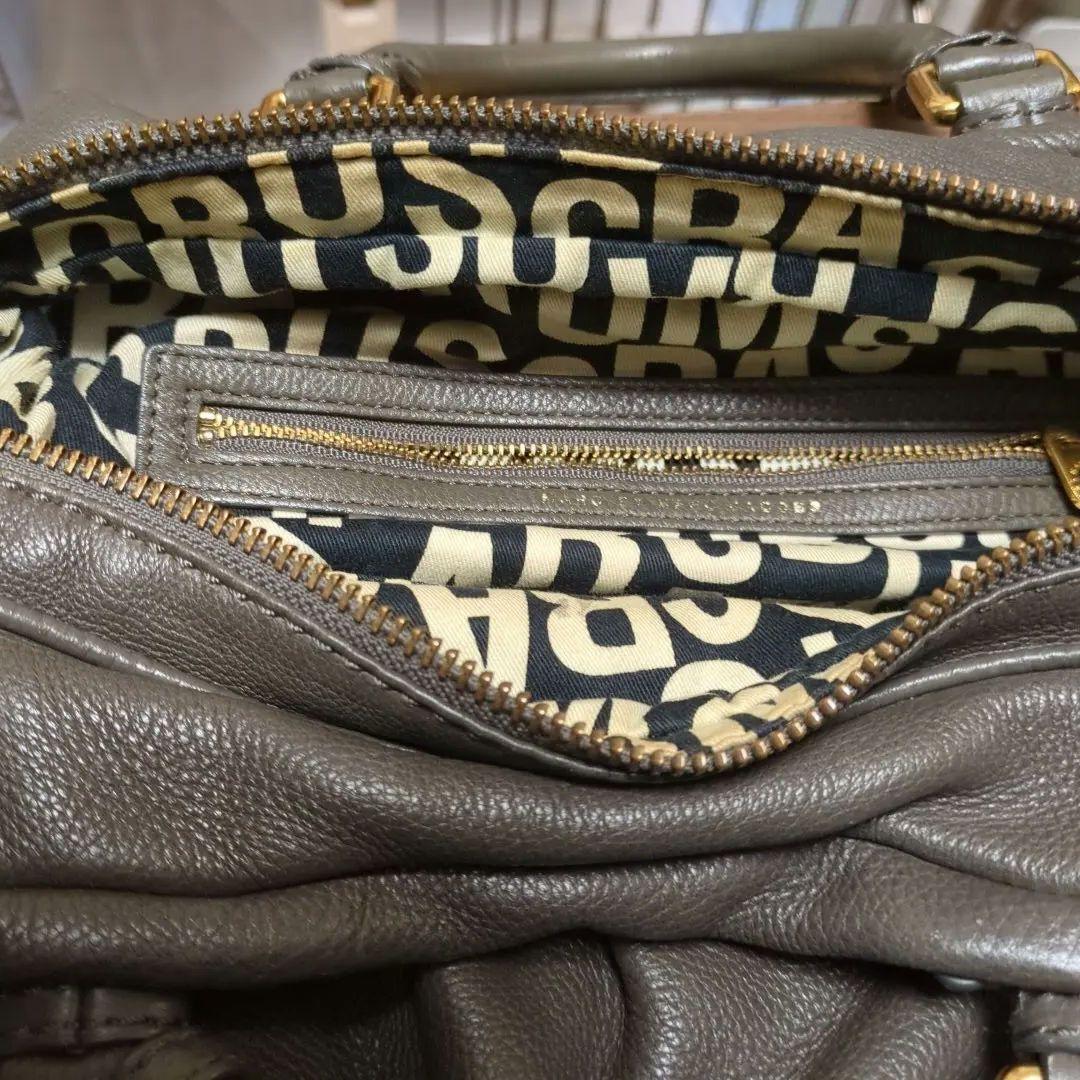 希少✨ マークジェイコブズ ハンドバッグ グレー色 シボ革