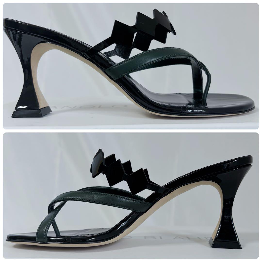 ほぼ未使用✨マノロブラニク　ミュール　SULAFAHI サンダル　37 ブラック