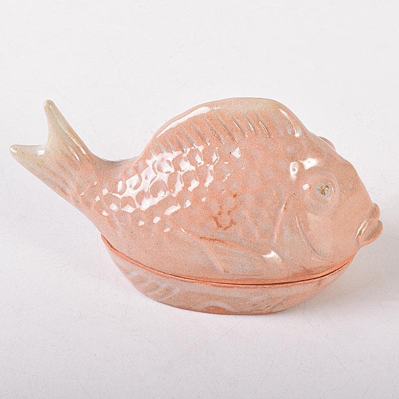 茶道具　鯛　香合　在銘　共箱　V　7480