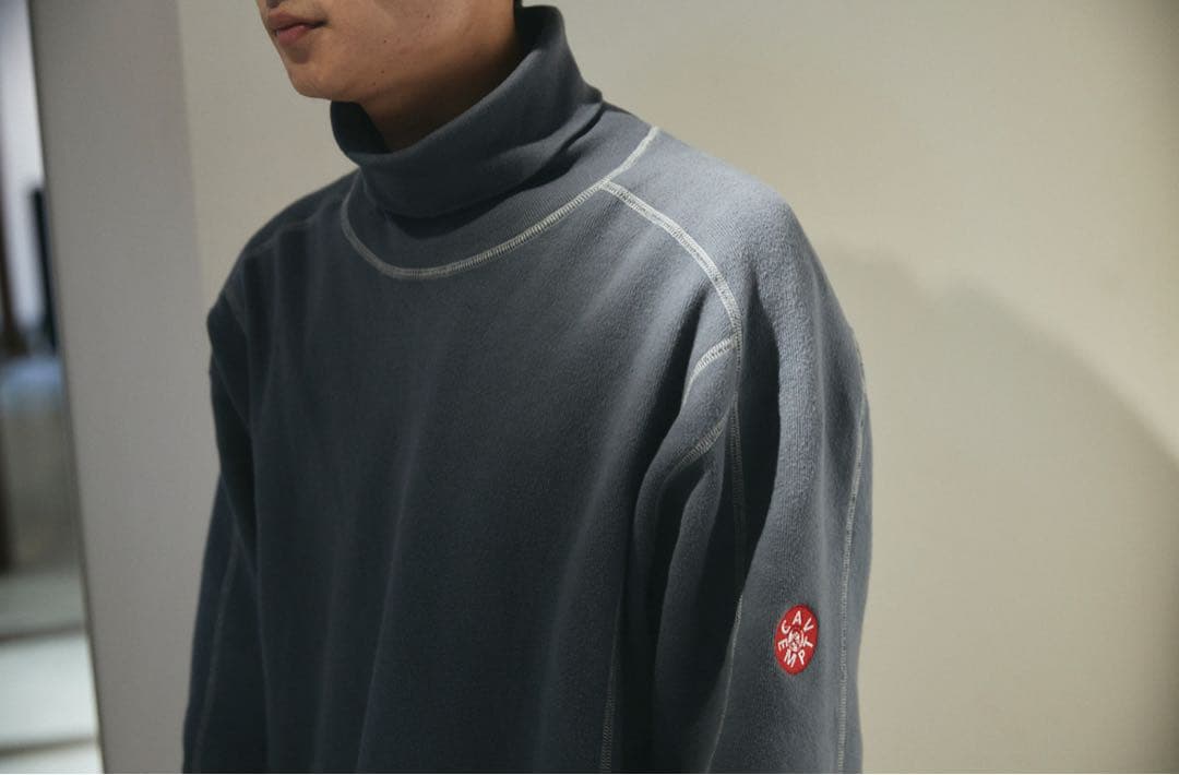 トップス TURTLE NECK DBL KNT LONG SLEEVE T L
