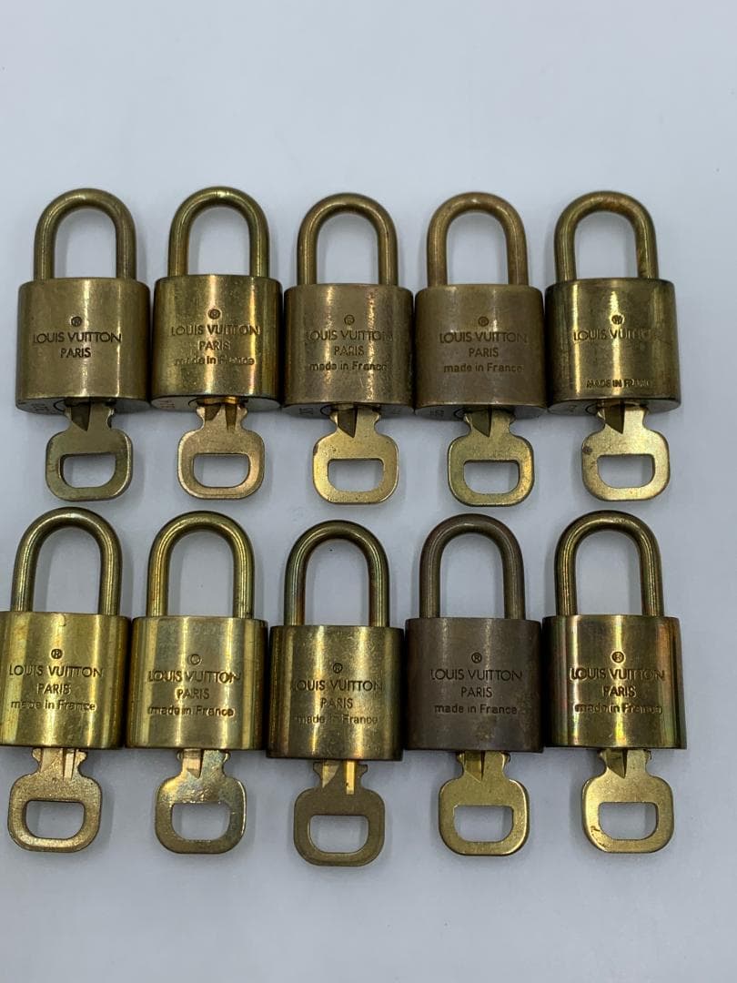 ルイヴィトン パドロック 鍵 南京錠 10個セット